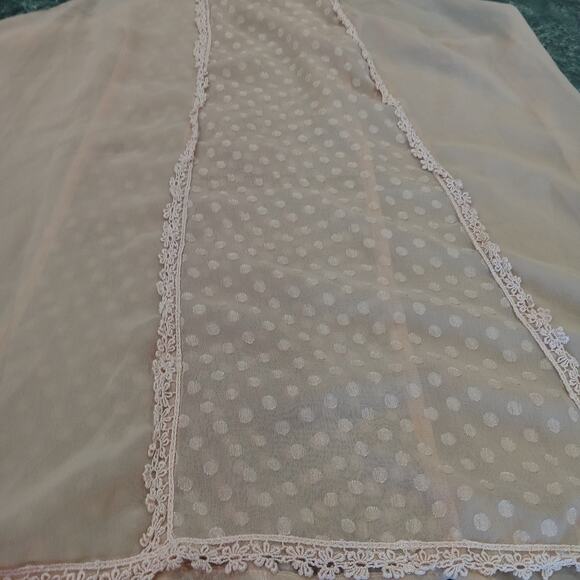 Love On A Hanger Lace Crochet Sheer Dot Tank Top Size Large Boho Fairy Cottage - Picture 2 of 11